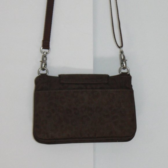 Baggallini Small Crossbody Brown with Animal Print - Picture 5 of 10